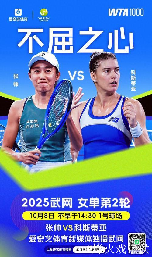 张帅2-1力克科斯蒂亚 七年后再进武网女单16强